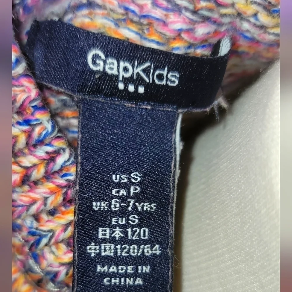 Gap Kids Multi Color High Low Woven Sweater